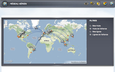 gestion du réseau aérien sur Airlines Manager